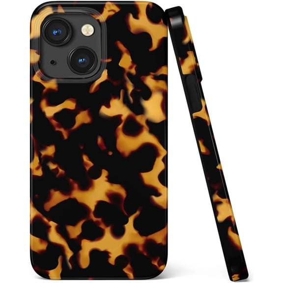 MKEUDQ-Compatible with iPhone 15/14 Plus 6.7" Case, [8 ft Drop Tested] Shockproof Design Protective Slim Stylish TPU Durable Phone Cover Case (Tortoise Shell)