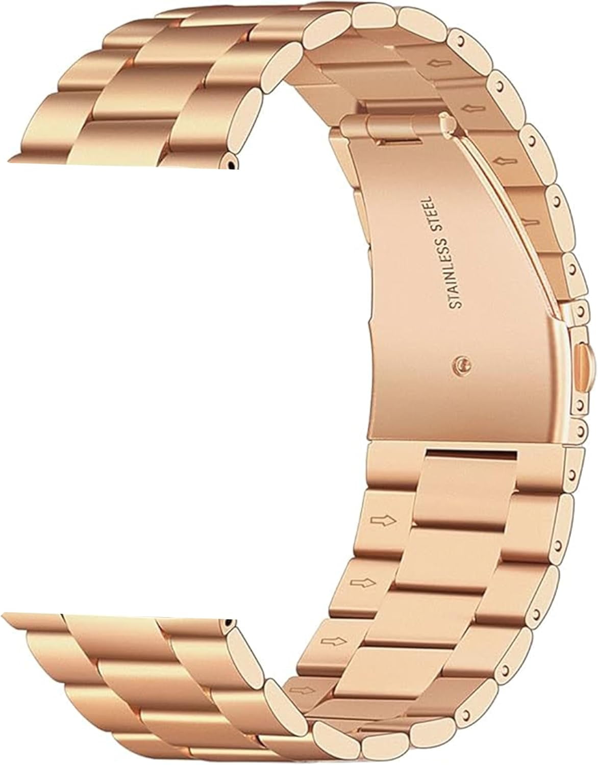 MKEUDQ-Compatible with EGQINR Smartwatch Bands, 18mm,20mm,22mm Stainless Steel Metal Replacement Straps Compatible for EGQINR Smartwatch