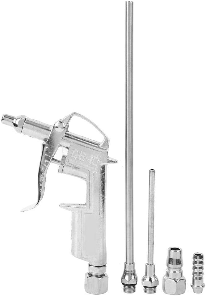 MKEUDQ-DG-10 Air Blow Gun, Pneumatic Dust Blow Gun Aluminum Alloy Adjustable Air Nozzle Dust Blowing Gun