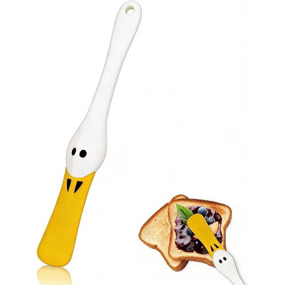 MKEUDQ-Duck Jar Spatula Unique Kitchen Gadgets Jar Scraper Cookie Baking Gadgets Cute Kitchen Accessories Baking Gifts