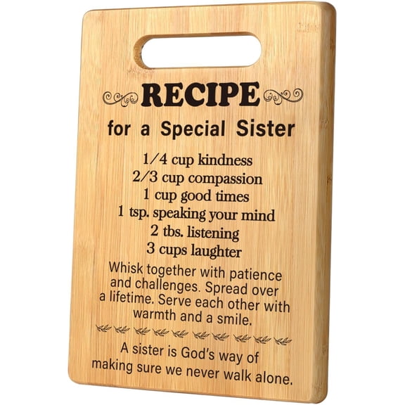 MKEUDQ-Easter Sisters Birthday Gifts from Sister, Best Sister Ever Gifts for Big Sister from Brother Little Sister, Sisters Gifts for A Special Sister Cutting Board Kitchen Gifts, Easter Basket Essen