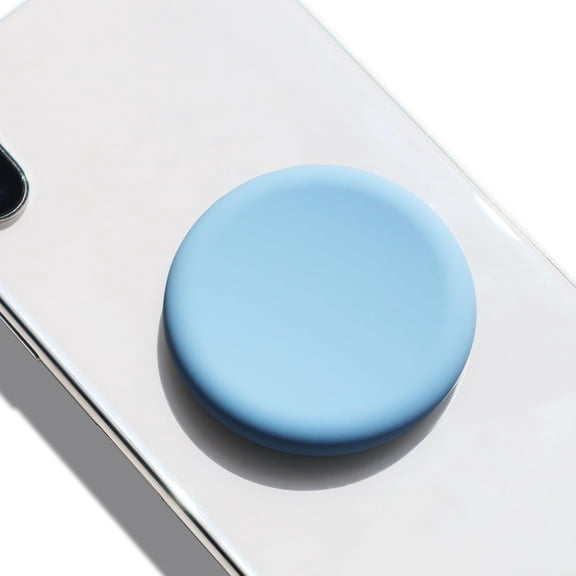 MKEUDQ-GRIPONG Cute Soft Silicone Cover Expandable Collapsible Mobile Phone Grip Stand Holder for Smartphone Tablet Cell Phone Accessory (Blue)