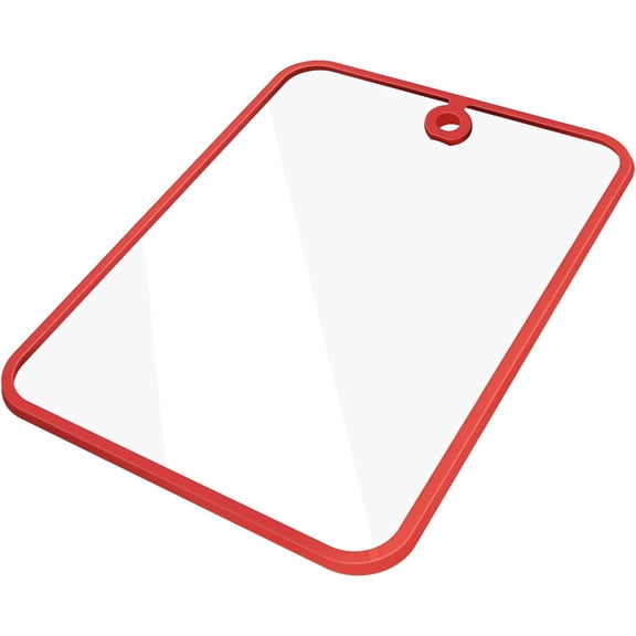 MKEUDQ-Glass Cutting Board,Tempered Glass Cutting Board for Kitchen Counter,Chopping Board with Non-Slip Edges,Hanging Hole,Scratch Resistant,Heat Resistant,8x12 inch