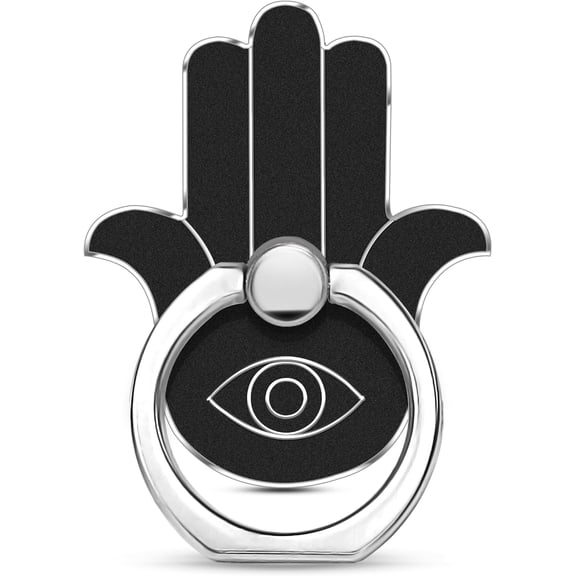 MKEUDQ-Hand Phone Grip Holder, Evil Eye Phone Ring Stand Compatible with Smartphone, Tablet, E-Reader, Etc (PHGR-BK)
