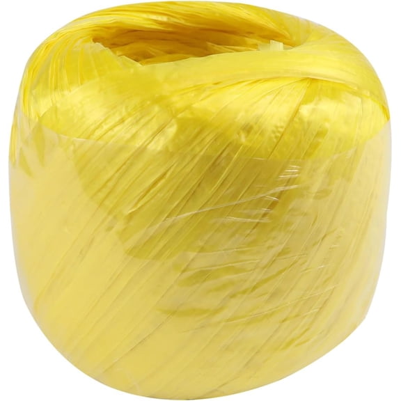 MKEUDQ-Household Polyester Nylon Plastic Rope Twine, Bundled for Packaging,Garden and Crafts (590Inch/49Feet) (Yellow)