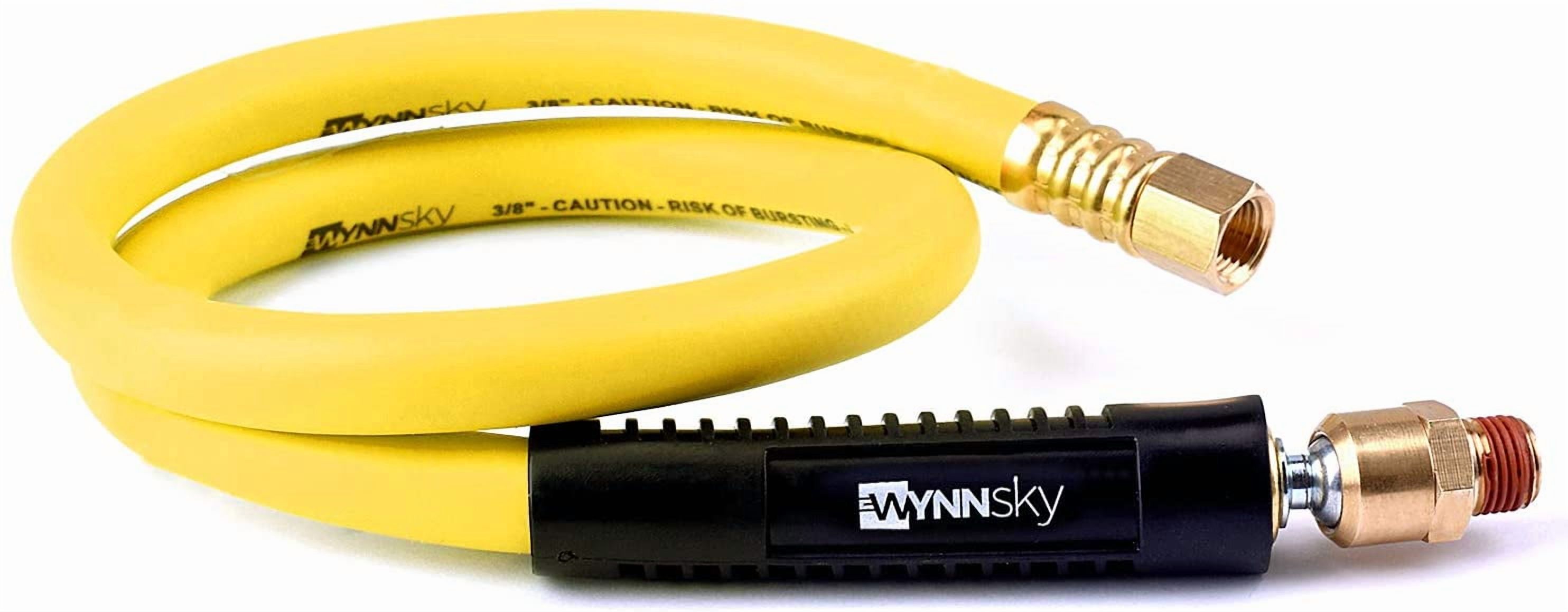 MKEUDQ-Hybrid Lead in Air Hose 3/8" X 30"(1/4 in. MNPT Ball Swivel x 1/4 in. FNPT Ends) 300 PSI Max Working Pressure, Heavy Duty Air Compressor Hose
