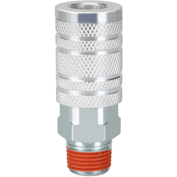 MKEUDQ-Industrial Air Coupler, 1/2 Inch Body Size, 1/2 Inch NPT Male Threads Size, Steel Air Accessories Hose Accessories Fittings