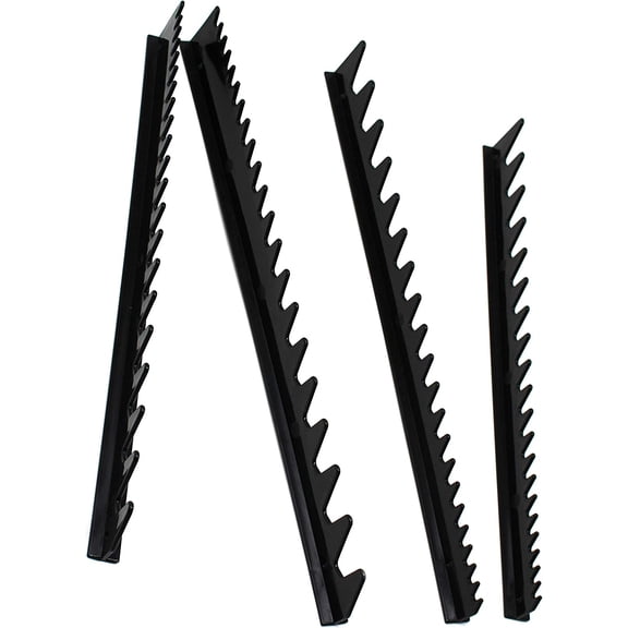 MKEUDQ-JSP Wrench Rail Set Holds 40 Tools Can Be Cut Hand Tool Storage Wrench Organizer Black