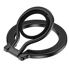MKEUDQ-Magnetic Kickstand Phone Ring Holder for MagSafe, Magnetic Cell Phone Grip Silicone Magsafe Finger Loop Ring for iPhone 16E 16 Pro Max Plus 15 14 13 12