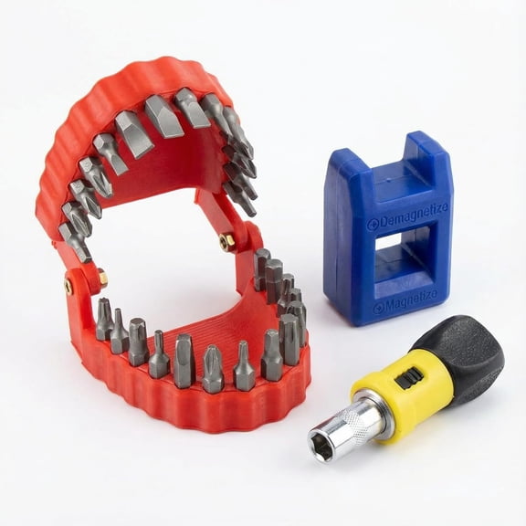 MKEUDQ-Magnetic Screwdriver Set, Mini Precision Allen Wrenches Ratchet, Home lmprovement Tool