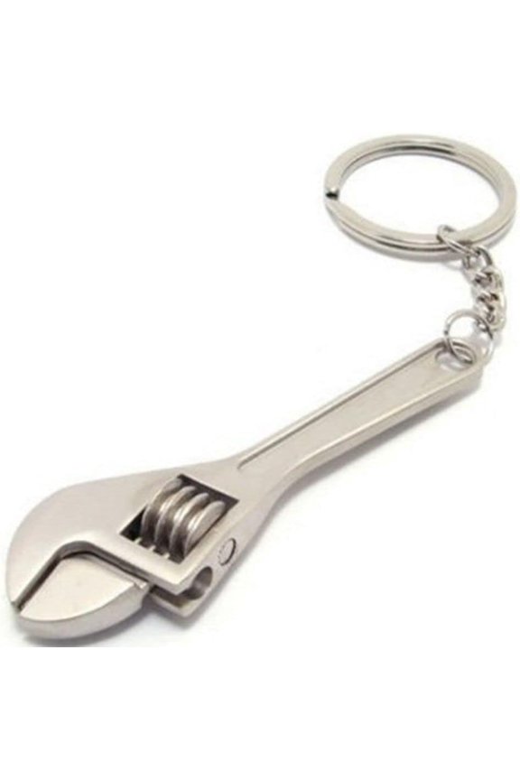-Mini Spanner Wrench,Copper Multifunctional Mini Metal Adjustable Creative Tool Wrench Spanner Key Chain Ring Keyring Adjustable Pocket Tools Practical Small Adjustable Wrenches Convenient To C
