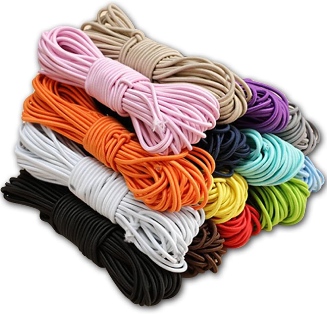 MKEUDQ-PerkHomy Bungee Shock Cord Rope Marine Grade Heavy Duty Polyester Bungie Elastic Stretch String for Kayak Strap Tarp Tie Down Canopy Boating Camping Tent Crafting Patio ��Red-1/4 x 25'��