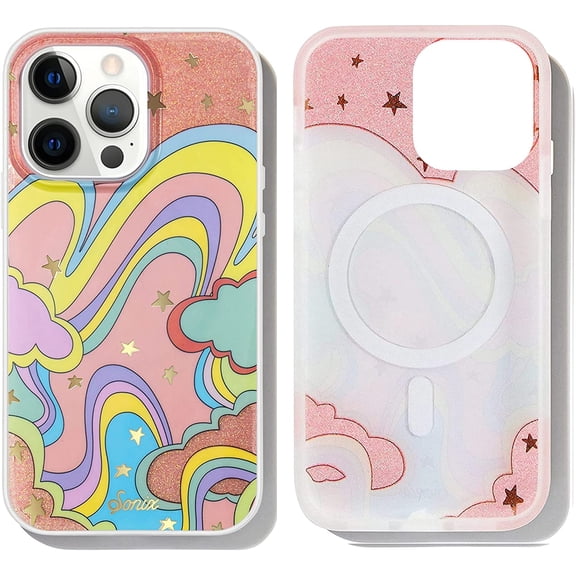 MKEUDQ-Phone Case for iPhone 13 Pro Max / 12 Pro Max | Compatible with MagSafe | 10ft Drop Tested | Illusion
