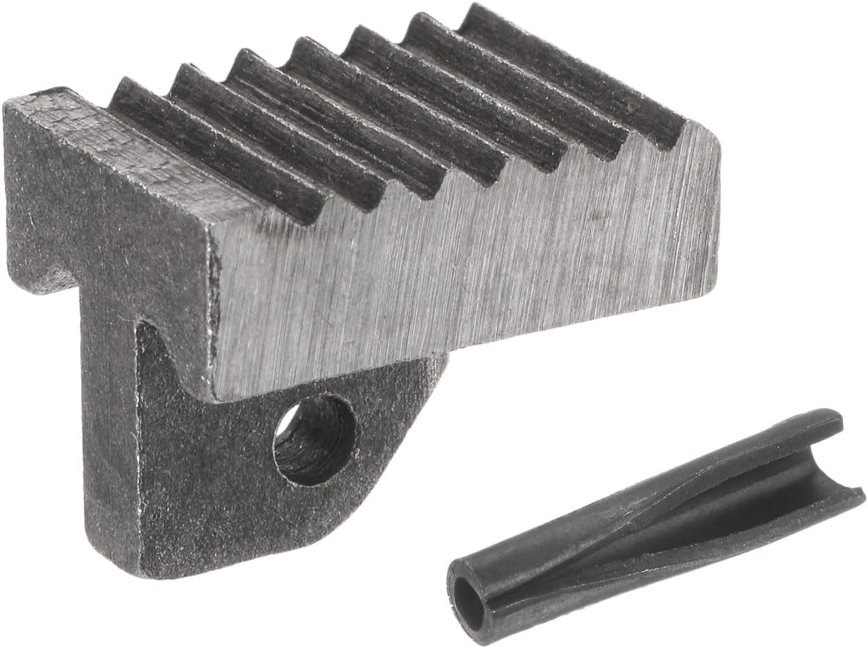 MKEUDQ-Pipe Wrench Heel Jaw with Pin Assembly 10" Wrench Replacement Carbon Steel for 10" Adjustable Wrench