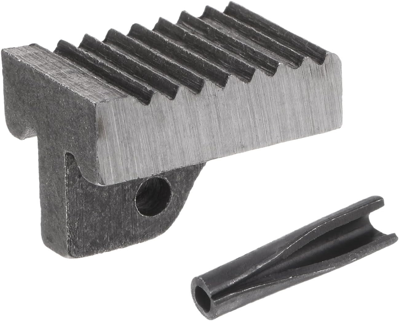 MKEUDQ-Pipe Wrench Heel Jaw with Pin Assembly 12" Wrench Replacement Carbon Steel for 12" Adjustable Wrench
