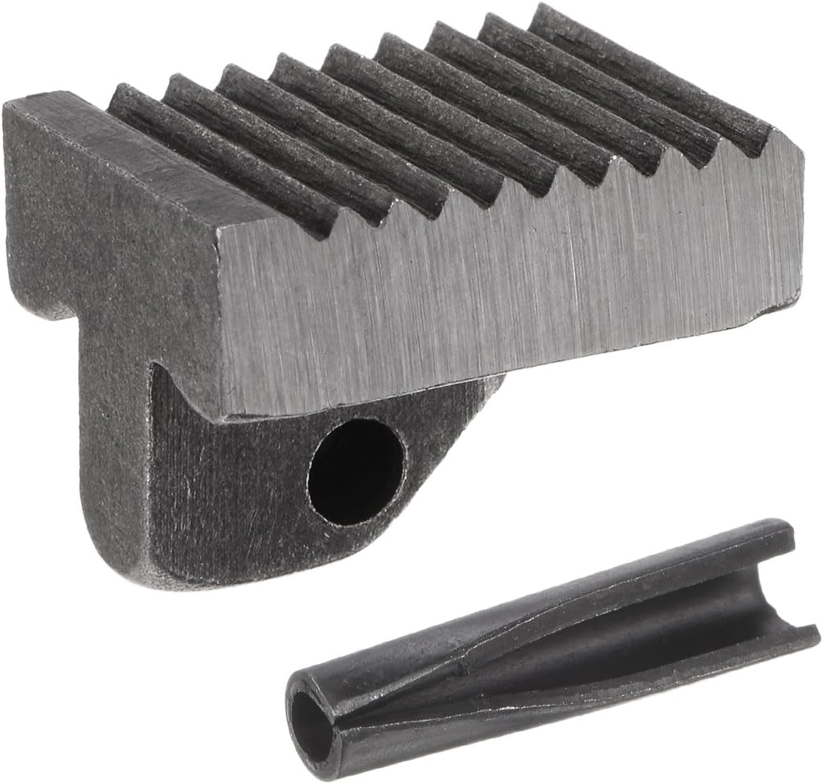 MKEUDQ-Pipe Wrench Heel Jaw with Pin Assembly 14" Wrench Replacement Carbon Steel for 14" Adjustable Wrench