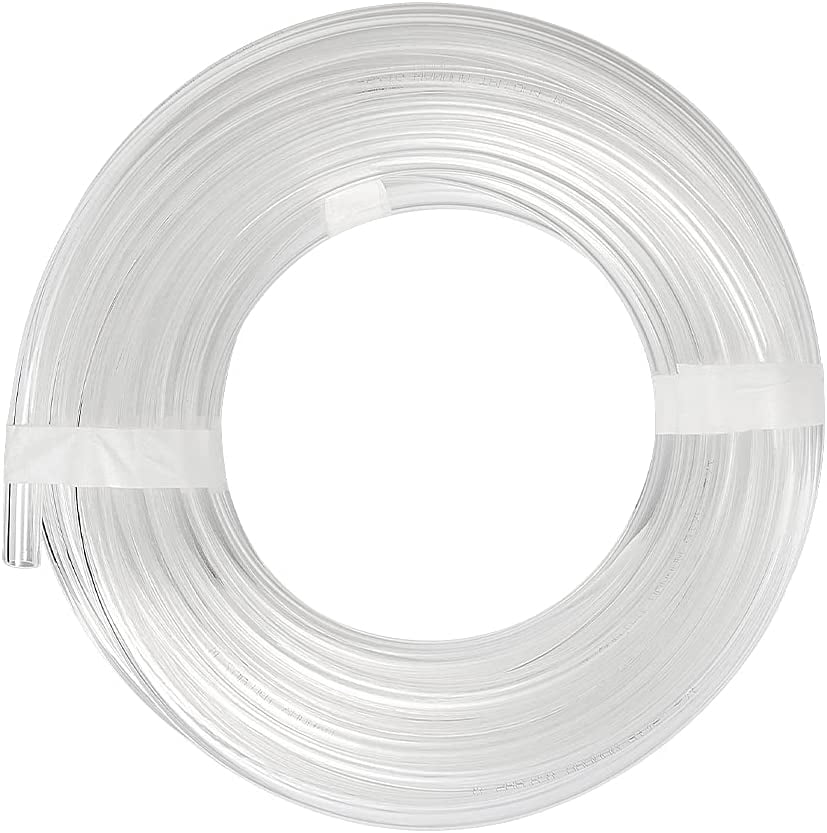 MKEUDQ-Pneumatic PU Tubing, 5/16"OD Hose PU Polyurethane Air Hose Tube Line for Air Compressor Water Fluid Transfer Clear (9.84 ft)
