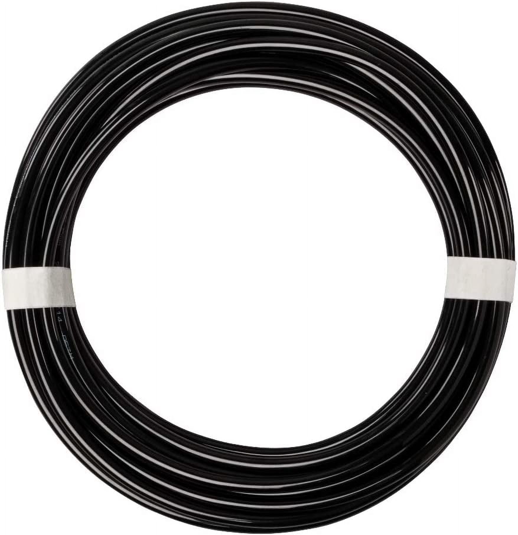 MKEUDQ-Pneumatic Tubing 1/4" Tube OD PU Polyurethane Tube Air Hose Line for Air Compressor Fitting or Fluid Transfer (Black 32.8ft)