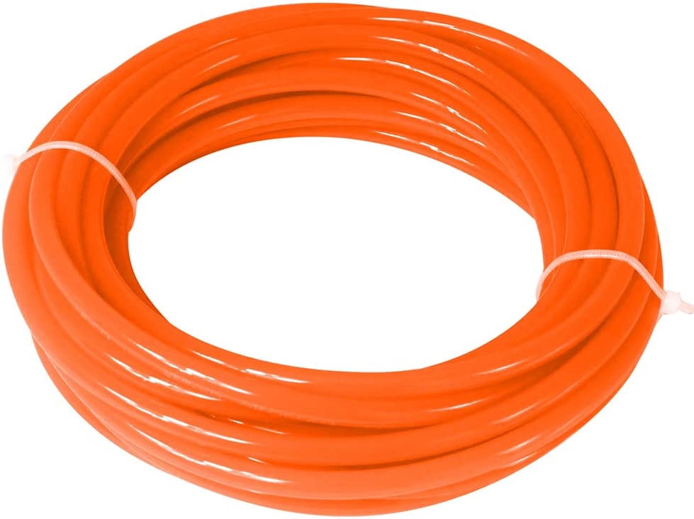 MKEUDQ-Pneumatic Tubing 10mm x 6.5mm PU Polyurethane Tube Air Hose Line for Air Compressor Fitting or Fluid Transfer (Orange 32.8ft/10Meters)