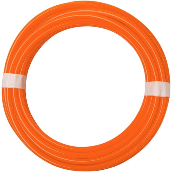 MKEUDQ-Pneumatic Tubing 5/16" Tube OD PU Polyurethane Tube Air Hose Line for Air Compressor Fitting or Fluid Transfer (Orange 32.8ft)
