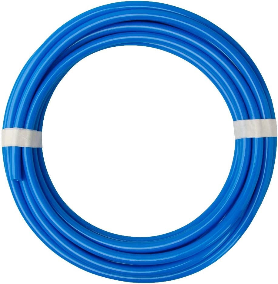 MKEUDQ-Pneumatic Tubing 5/32" Tube OD PU Polyurethane Tube Air Hose Line for Air Compressor Fitting or Fluid Transfer (Blue 32.8ft)