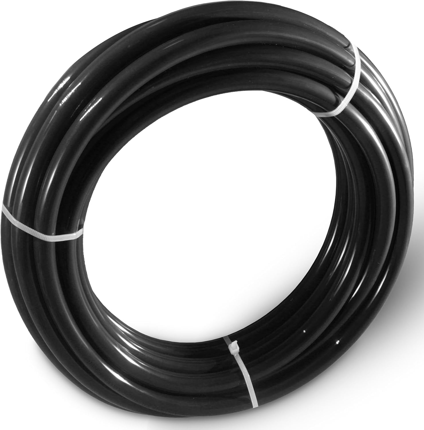 MKEUDQ-Pneumatic Tubing 6mm OD PU Air Tubing Pipe Hose Black Air Compressor PU Line Hose Tube For Air Tubing Or Fluid Transfer 10 Meter 32.8 Feet (6mm x 32.8Ft)
