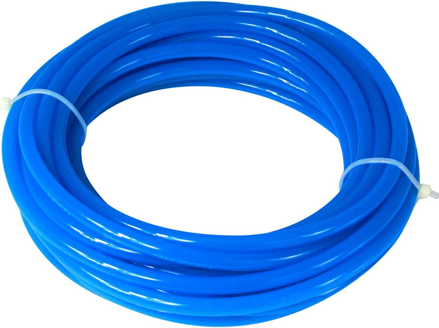 MKEUDQ-Pneumatic Tubing 8mm x 5mm PU Polyurethane Tube Air Hose Line for Air Compressor Fitting or Fluid Transfer (Blue 32.8ft/10Meters)