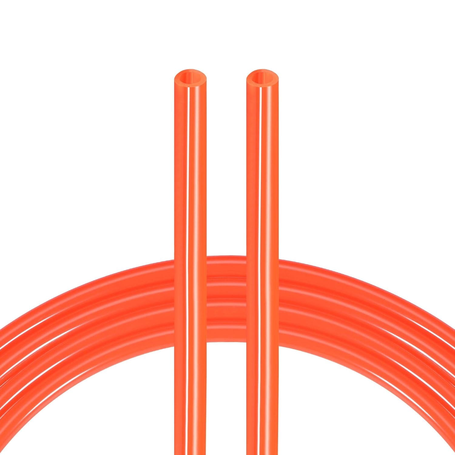 MKEUDQ-Pneumatic Tubing, Air Compressor Tube Hose PU Air Line Hose 5mm ID x 8mm OD x 7.7m/25.2Ft Bright Orange