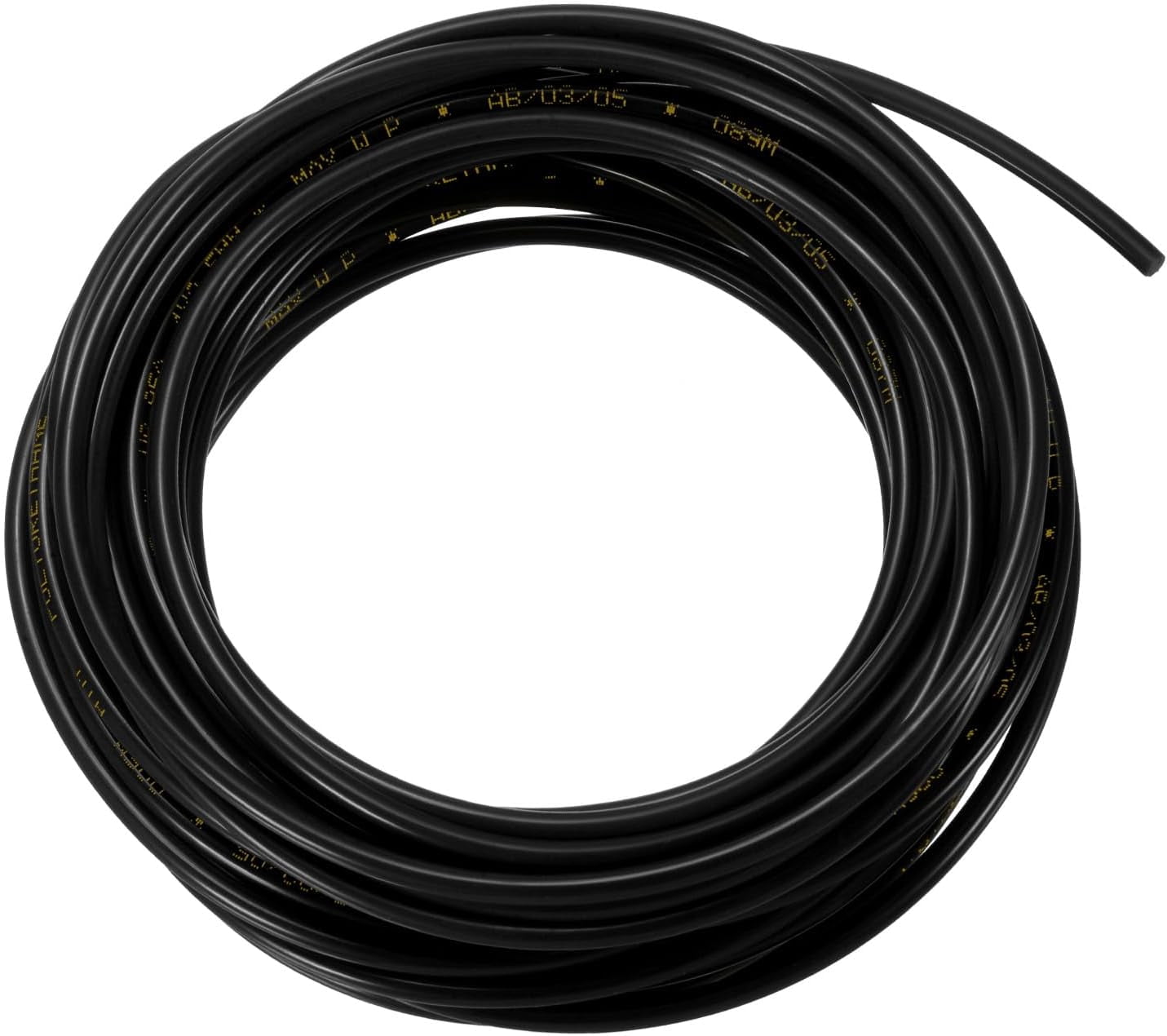 MKEUDQ-Pneumatic Tubing Pipe, 2.5mm(ID) x4mm(OD) PU Polyurethane Air Compressor Hose for Air Compressor Fitting/Gas/Fluid Transfer, Air Hose Line Tube [10M/32.8ft, Black]