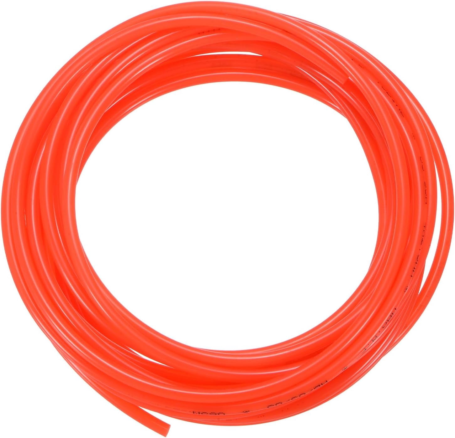 MKEUDQ-Pneumatic Tubing Pipe, 2.5mm(ID) x4mm(OD) PU Polyurethane Air Compressor Hose for Air Compressor Fitting/Gas/Fluid Transfer, Air Hose Line Tube [5M/16.4ft, Red]