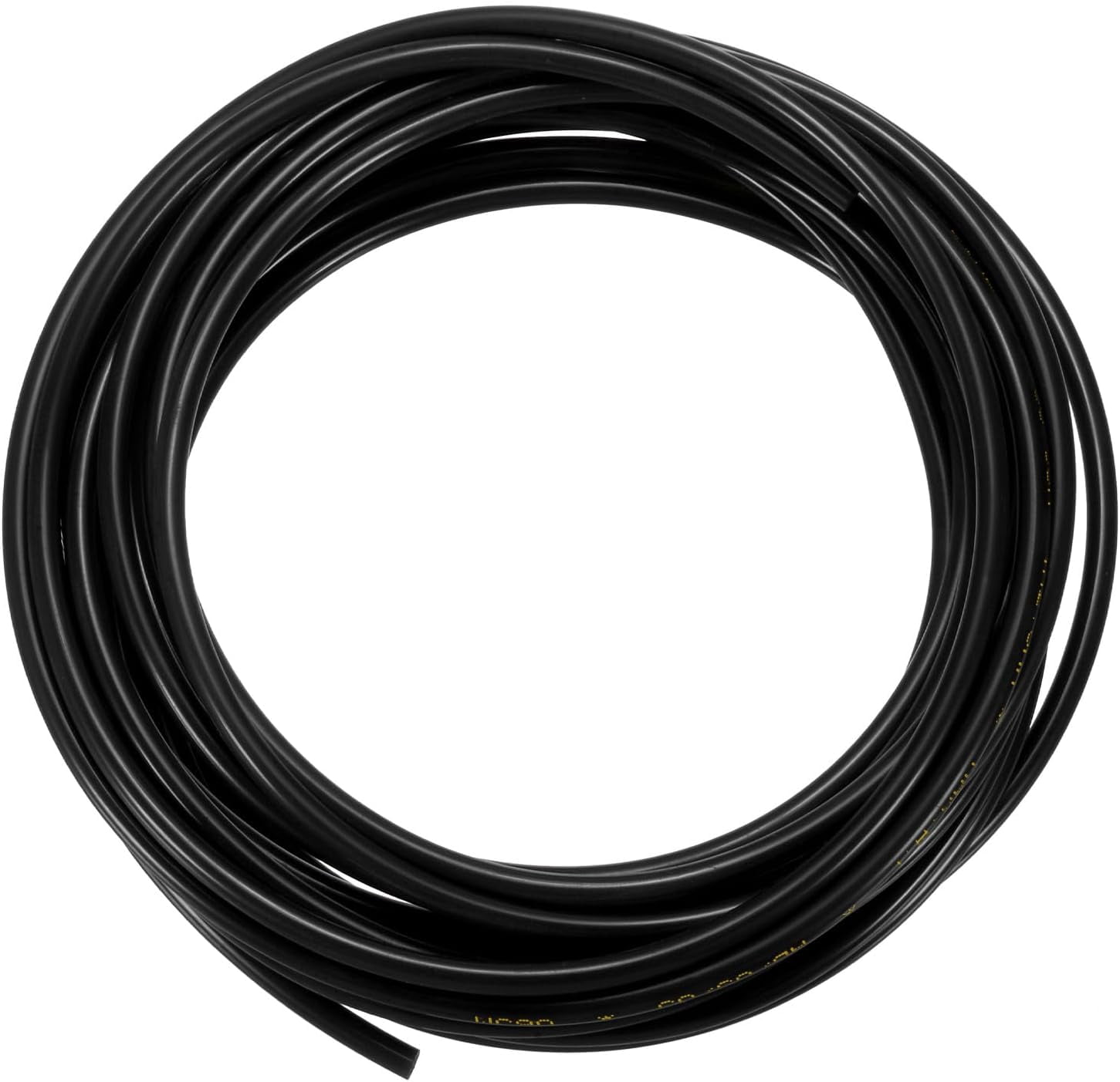 MKEUDQ-Pneumatic Tubing Pipe, 2.5mm(ID) x4mm(OD) PU Polyurethane Air Compressor Hose for Air Compressor Fitting/Gas/Fluid Transfer, Air Hose Line Tube [5M/16.4ft, Black]