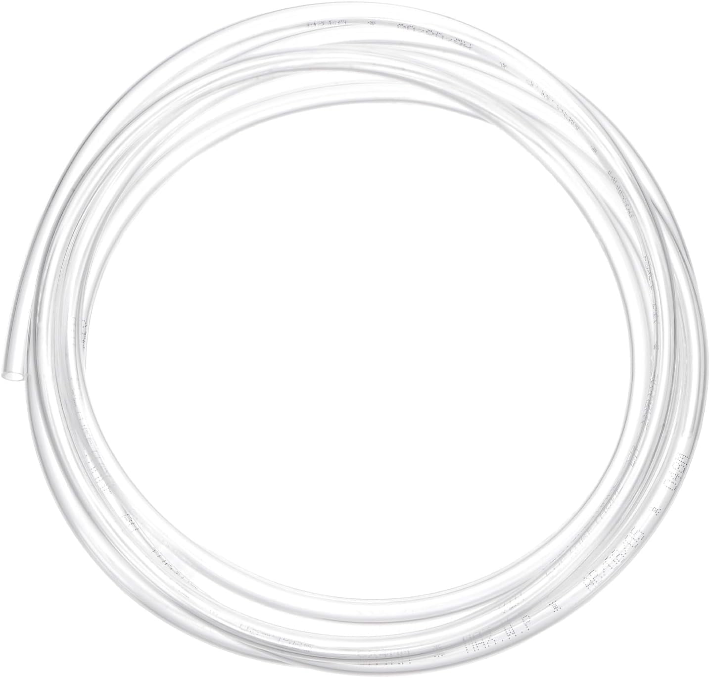 MKEUDQ-Pneumatic Tubing Pipe, 4mm(ID) x6mm(OD) PU Polyurethane Air Compressor Hose for Air Compressor Fitting/Gas/Fluid Transfer, Air Hose Line Tube [2M/6.56ft, Clear]