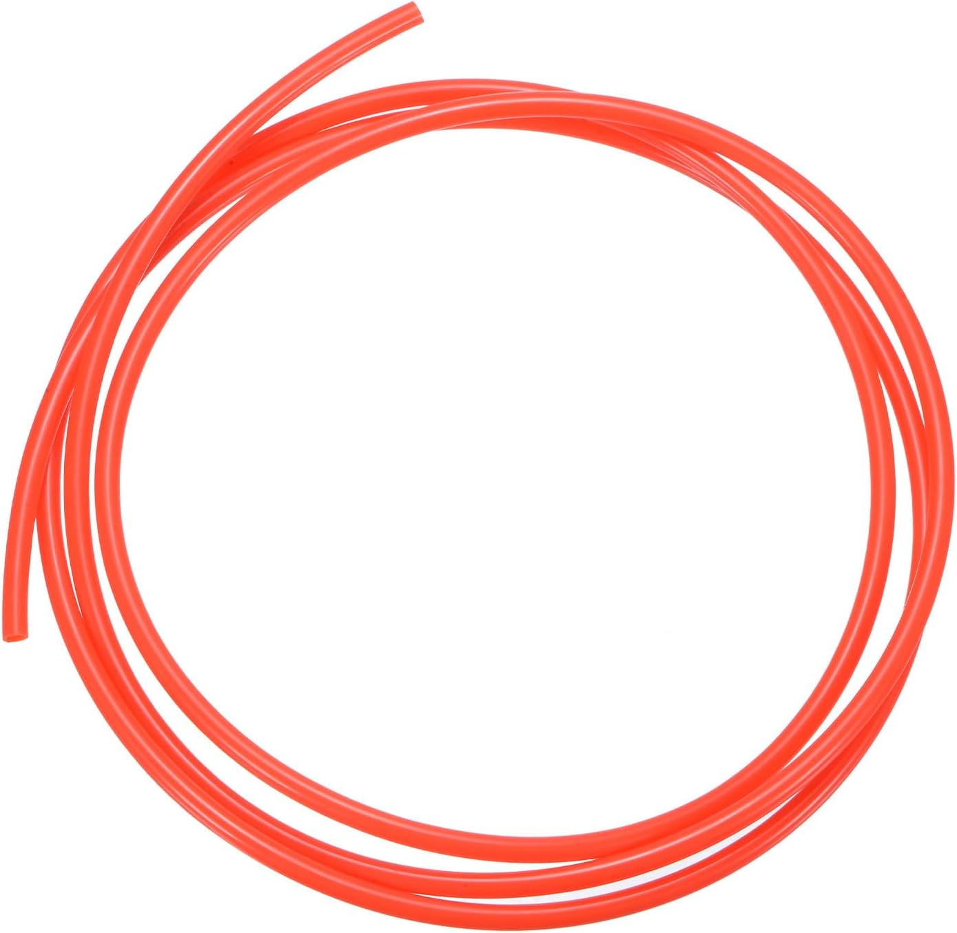 MKEUDQ-Pneumatic Tubing Pipe, 4mm(ID) x6mm(OD) PU Polyurethane Air Compressor Hose for Air Compressor Fitting/Gas/Fluid Transfer, Air Hose Line Tube [2M/6.56ft, Red]