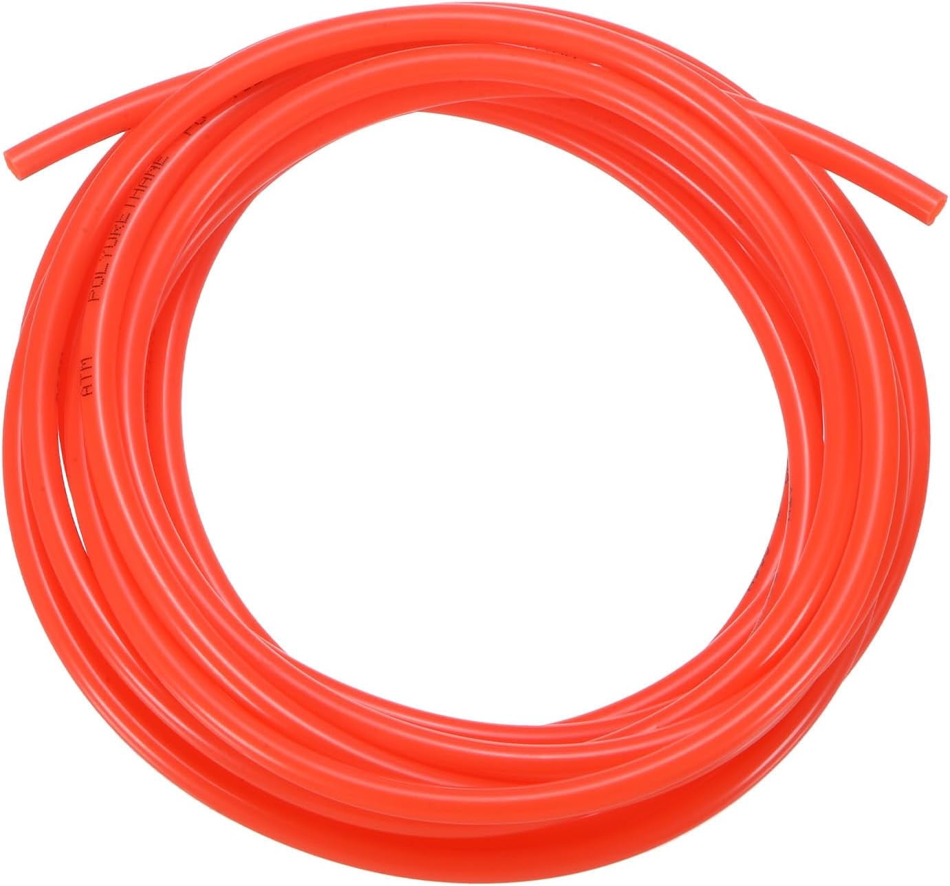 MKEUDQ-Pneumatic Tubing Pipe, 4mm(ID) x6mm(OD) PU Polyurethane Air Compressor Hose for Air Compressor Fitting/Gas/Fluid Transfer, Air Hose Line Tube [5M/16.4ft, Red]