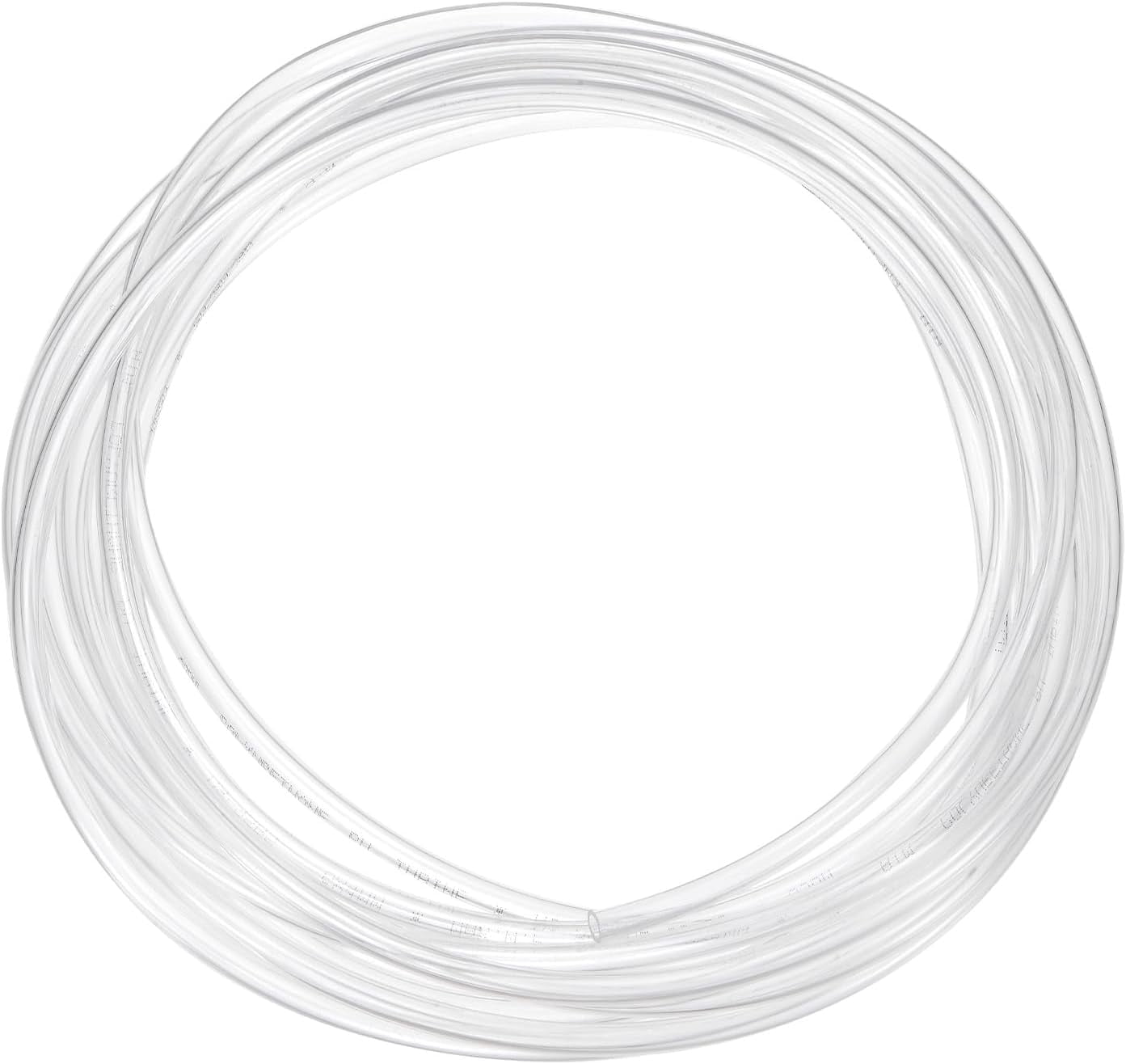 MKEUDQ-Pneumatic Tubing Pipe, 4mm(ID) x6mm(OD) PU Polyurethane Air Compressor Hose for Air Compressor Fitting/Gas/Fluid Transfer, Air Hose Line Tube [5M/16.4ft, Clear]
