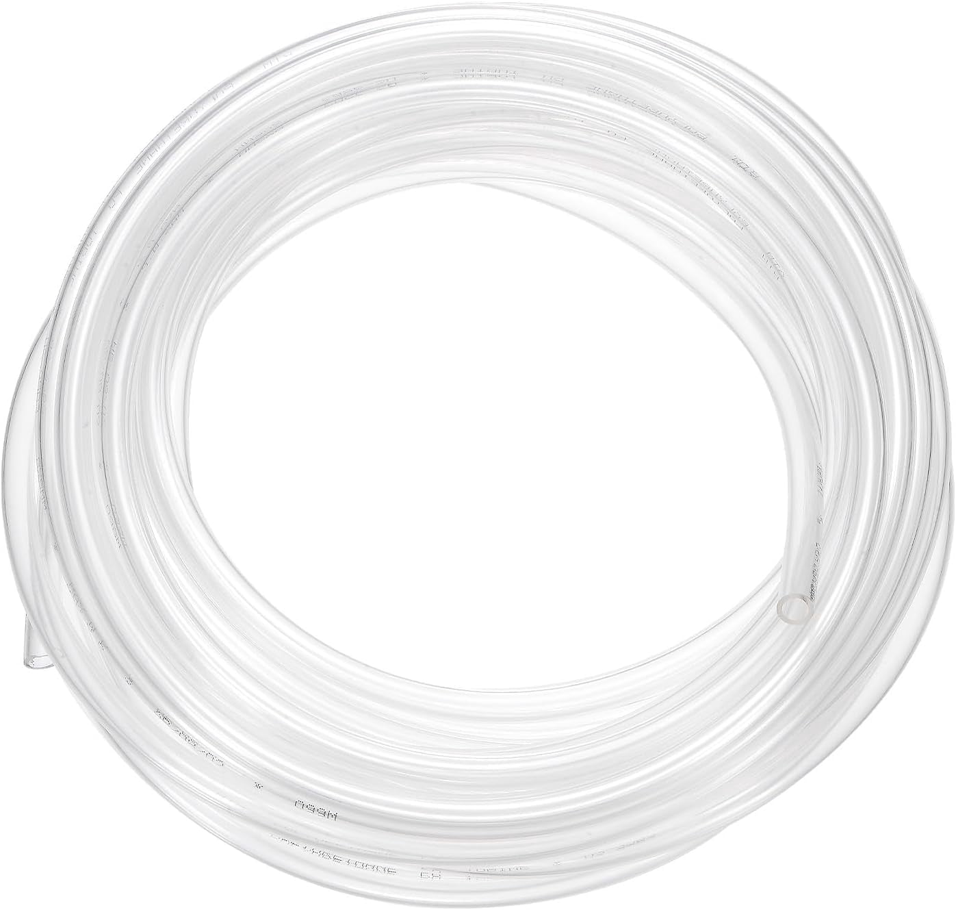 MKEUDQ-Pneumatic Tubing Pipe, 5mm(ID) x8mm(OD) PU Polyurethane Air Compressor Hose for Air Compressor Fitting/Gas/Fluid Transfer, Air Hose Line Tube [10M/32.8ft, Clear]