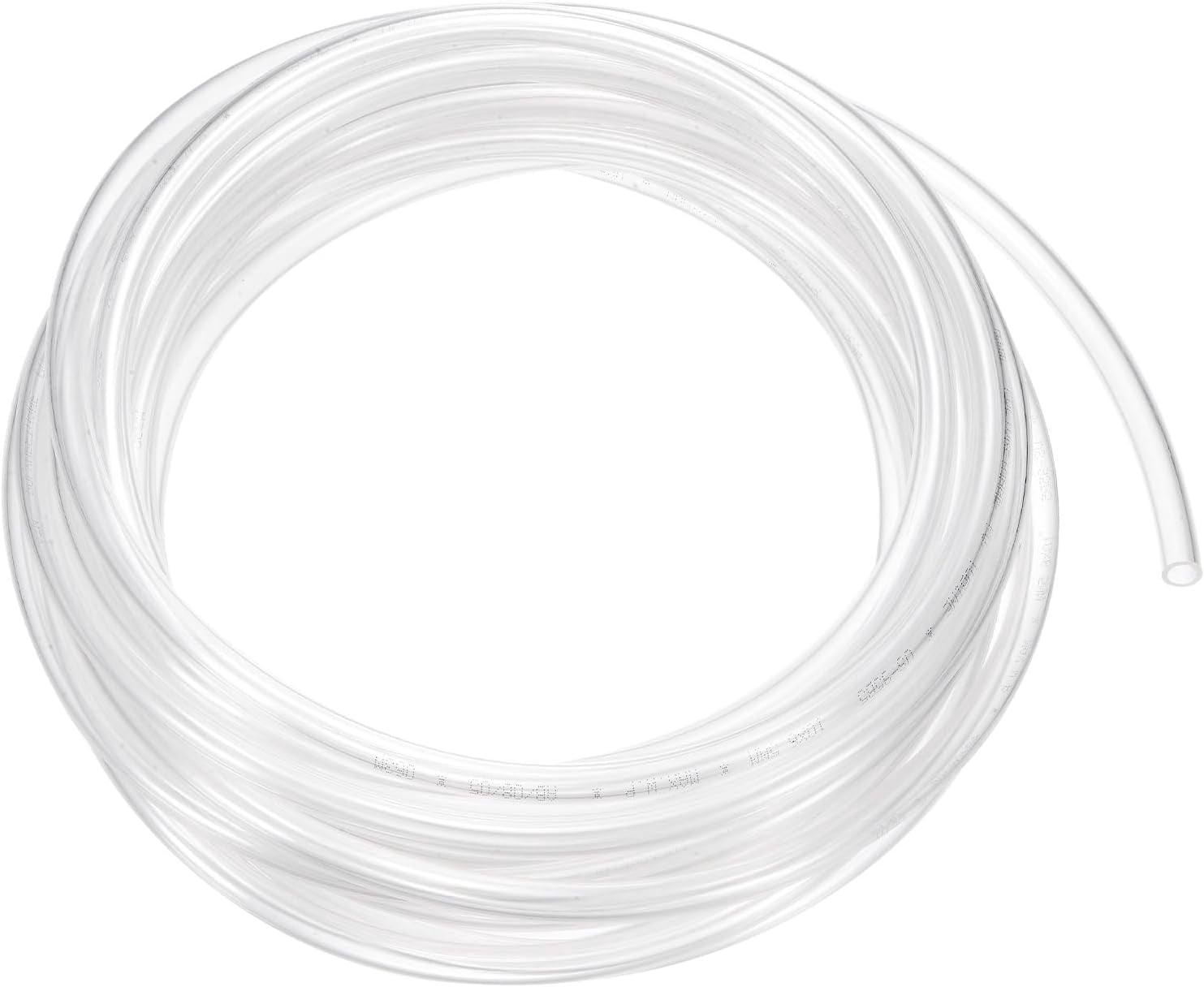 MKEUDQ-Pneumatic Tubing Pipe, 6.5mm(ID) x10mm(OD) PU Polyurethane Air Compressor Hose for Air Compressor Fitting/Gas/Fluid Transfer, Air Hose Line Tube [10M/32.8ft, Clear]