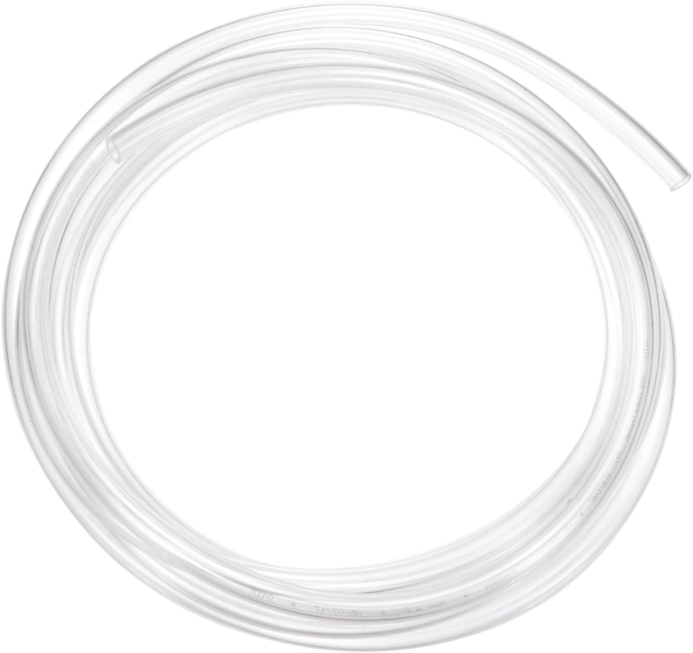 MKEUDQ-Pneumatic Tubing Pipe, 8mm(ID) x12mm(OD) PU Polyurethane Air Compressor Hose for Air Compressor Fitting/Gas/Fluid Transfer, Air Hose Line Tube [5M/16.4ft, Clear]