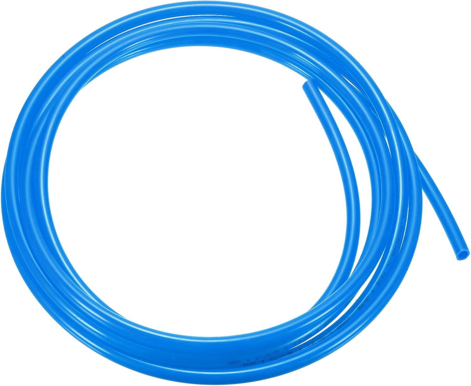 MKEUDQ-Pneumatic Tubing Pipe Pu Hose 12mm OD x 8mm ID 5 Meters(16.4 FT) Air Compressor PU Polyurethane Line Hose Tube for Air Compressor Water Fluid Transfer, Blue