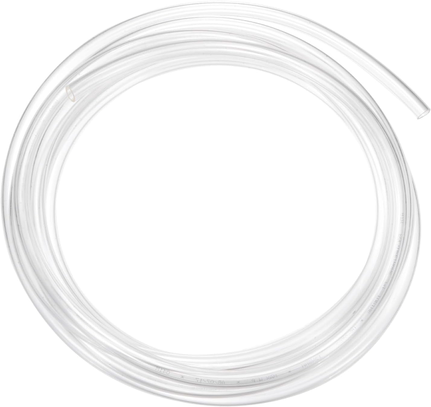 MKEUDQ-Pneumatic Tubing Pipe Pu Hose 12mm OD x 8mm ID 5 Meters(16.4 FT) Air Compressor PU Polyurethane Line Hose Tube for Air Compressor Water Fluid Transfer, Clear
