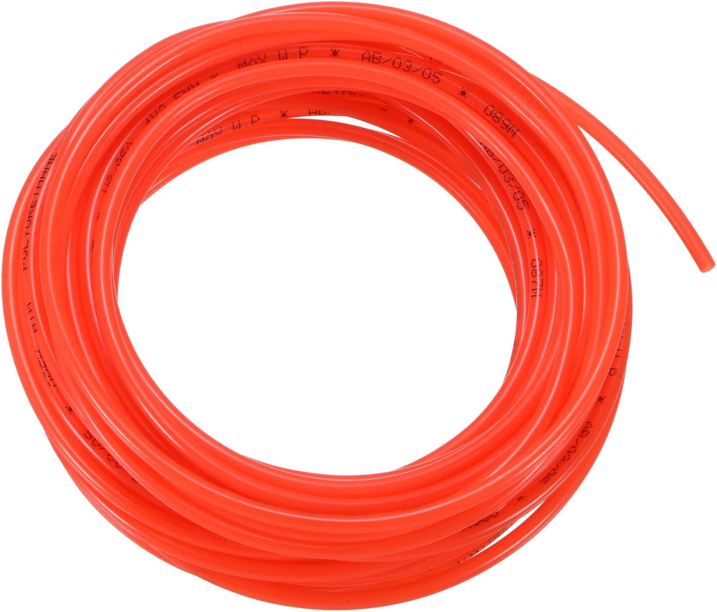 MKEUDQ-Pneumatic Tubing Pipe Pu Hose 4mm OD x 2.5mm ID 10 Meters(32.8 FT) Air Compressor PU Polyurethane Line Hose Tube for Air Compressor Water Fluid Transfer, Red