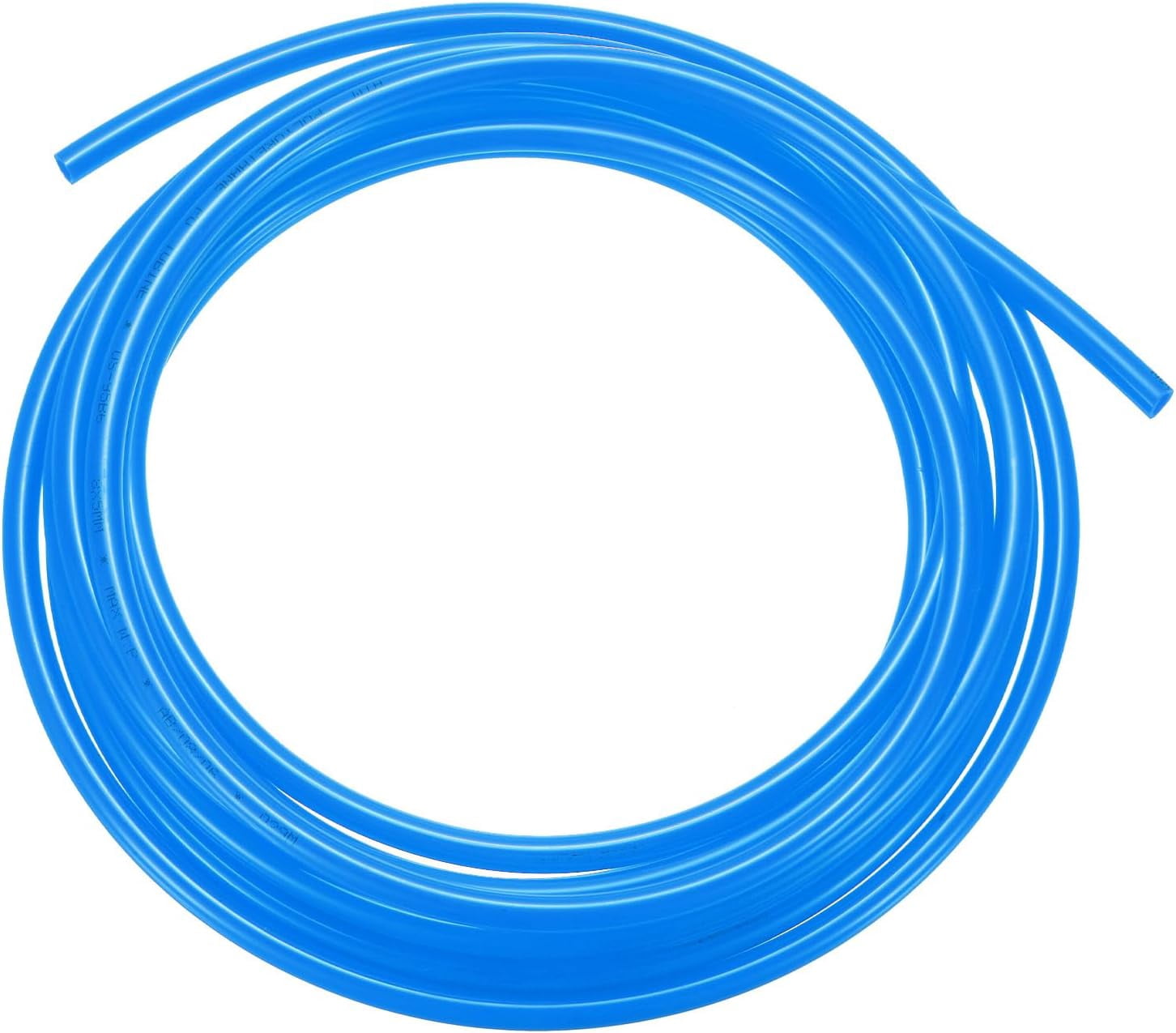 MKEUDQ-Pneumatic Tubing Pipe Pu Hose 8mm OD x 5mm ID 5 Meters(16.4 FT) Air Compressor PU Polyurethane Line Hose Tube for Air Compressor Water Fluid Transfer, Blue