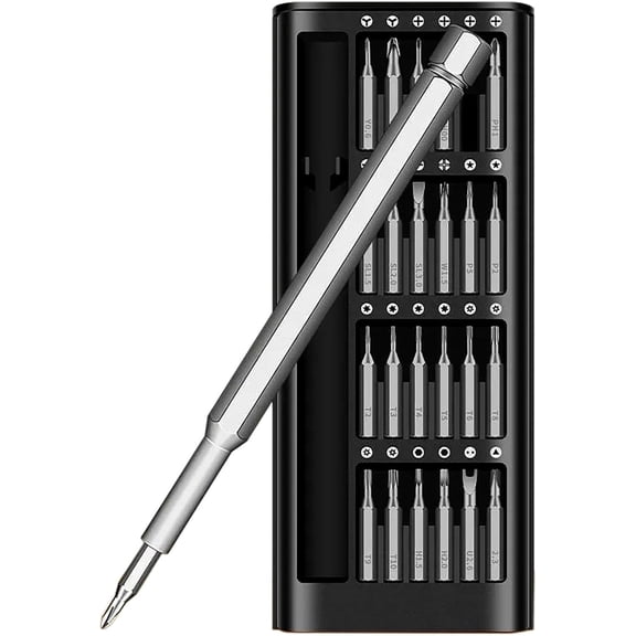 MKEUDQ-Precise Screwdriver, 24 In 1 Multi-function Chromium Vanadium Alloy Steel Cr_V Accurate Screw Driver for Daily Household Repairs (1)