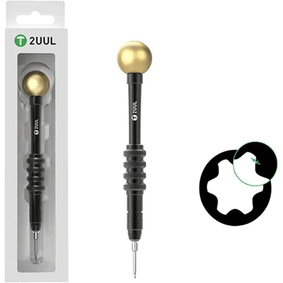 MKEUDQ-Precision Screwdriver for iPhone 17,Strong Magnetic Screwdriver,Mini Replaceable Tip Screw Driver Dismantling Tool For iPhone 17 Series Repair, Torx T5 Screwdrivers, Phone Repair Tool