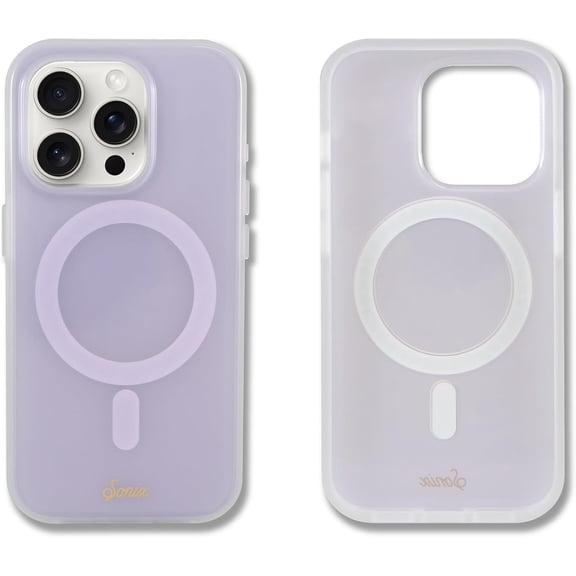 MKEUDQ-Protective Phone Case for iPhone 15 Pro | Compatible with Magsafe | 10ft Drop Tested | Jelly Lavender