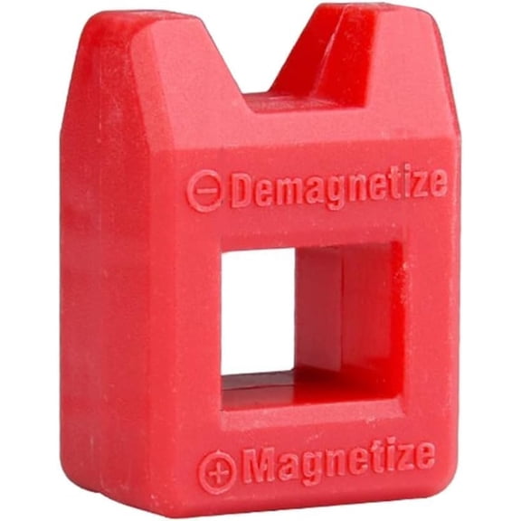 MKEUDQ-Red Magnetizer Demagnetizer for Screwdriver Tips Screw Bits Magnetic Tool Reliable magnetizer demagnetizer tool Screwdrivers Tools and Home Improvement