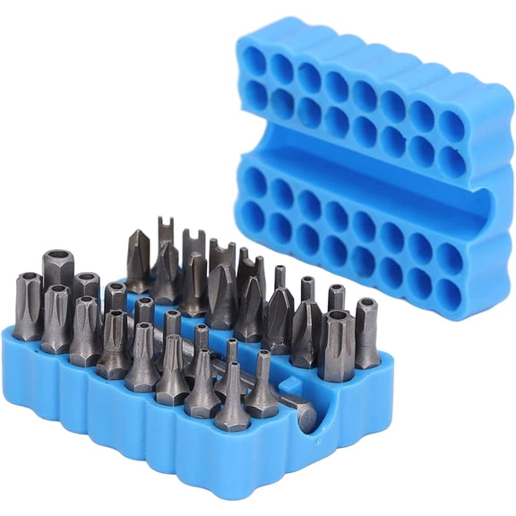 MKEUDQ-Security Bit Set, 33Pcs Security Screwdriver Bit Chrome Vanadium Steel Security Tamper Proof Bit 1/4in Hex Shank Tool Drill Bit Spanner Bit Set for Maintenance Repair