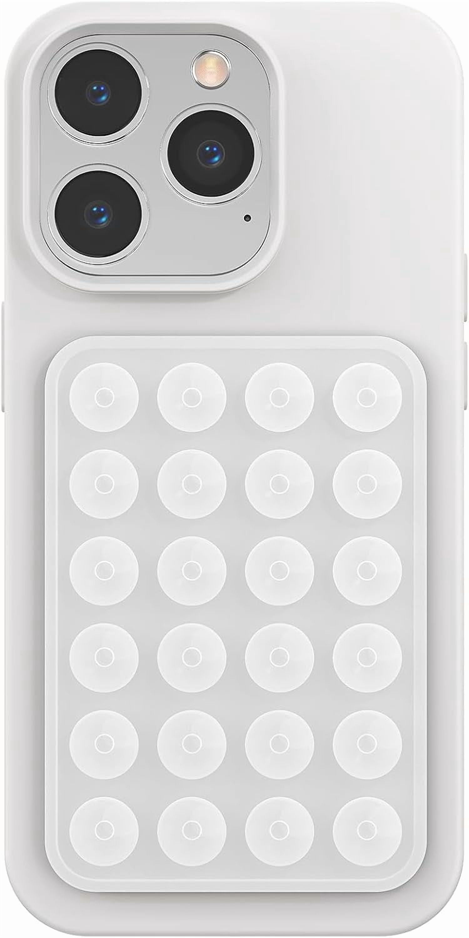 MKEUDQ-Silicone Phone Sticky Grip, Suction Phone Case Mount for iPhone and Android, Hands-Free Sticky Cell Phone Grip, Mobile Fidget Mirror Holder for Selfies and Videos