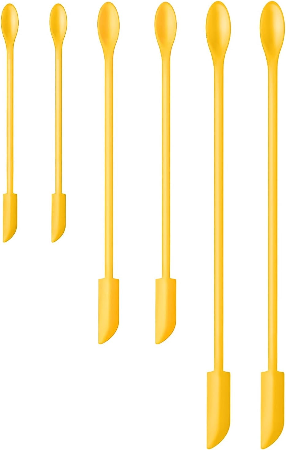 MKEUDQ-Silicone Spatula Set (6Pcs) - Mini Scraper Tool for Beauty ...