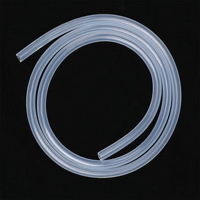 Silicone Tubing 1/2" ID X 5/8" OD – Clear Flexible Rubber Hose Pipe For Air, Water, Aquariums & More, 3.3ft Length, High-Temp Resistant (-76°F To 428°F)